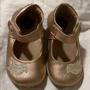 Livie & Luca Shimmering Gold Bird Dress Shoes